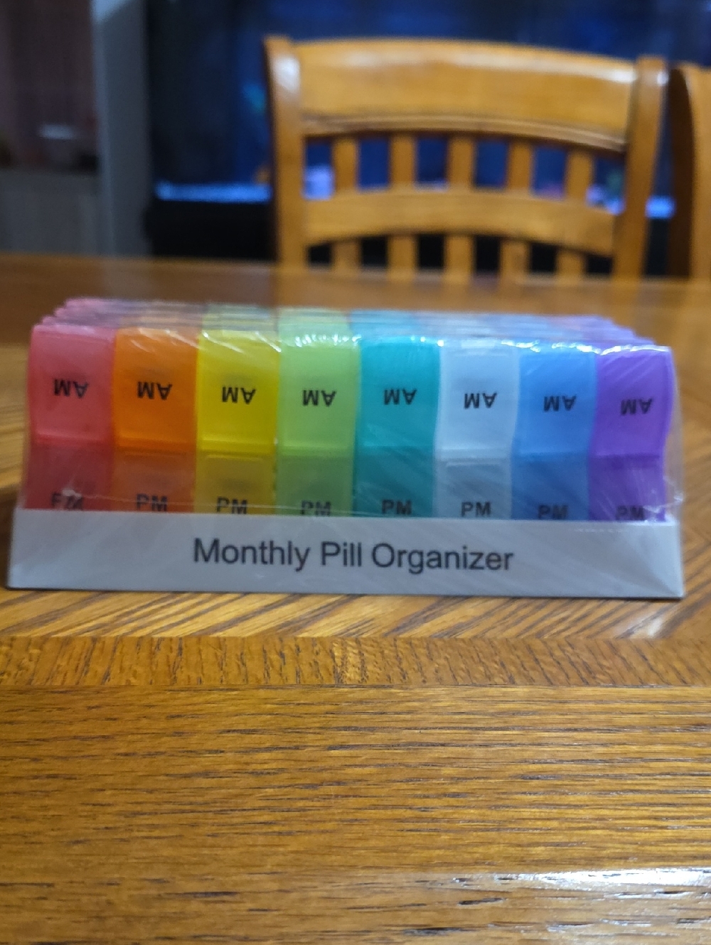 Monthly Pill Organizer - Rainbow Color Set